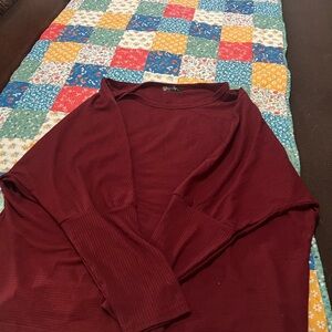 Women's Burgundy Sweater